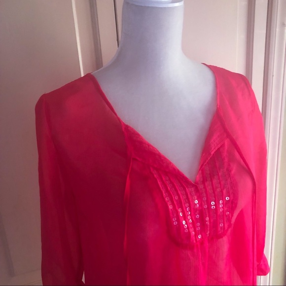 SOLD | Express | Sheer Top - Picture 4 of 4
